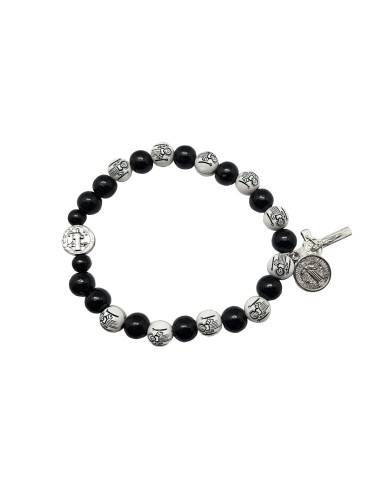 Pulsera Elastica cristal rosa 8mm...