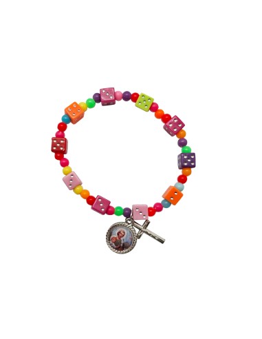 Pulsera Elastica Infantil 6mm Dados...