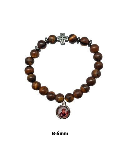 Pulsera elastica Piedra Ojo De Tigre...