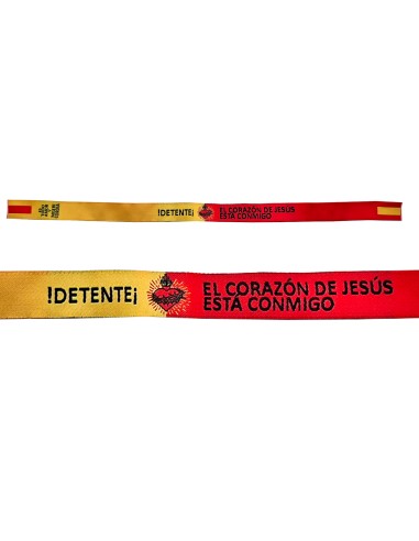Pulsera Tela Bordada Detente 1.4 x 32 cm