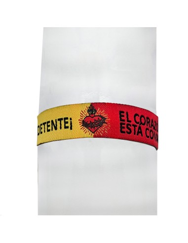 Pulsera Tela Bordada Detente 1.4 x 32 cm