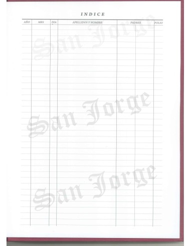 Libro Registro Defunciones